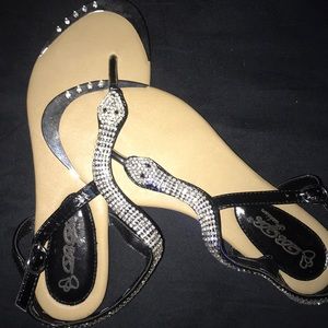 Stone snake sandals
